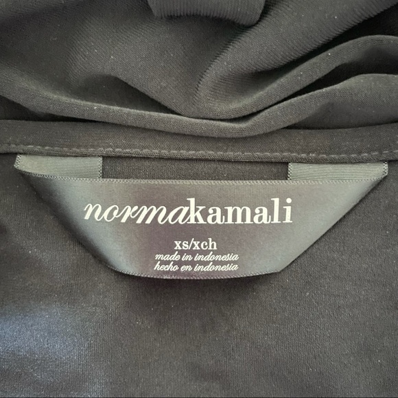 NORMA KAMALI Black Sweetheart Wrap Dress XS - Picture 6 of 9